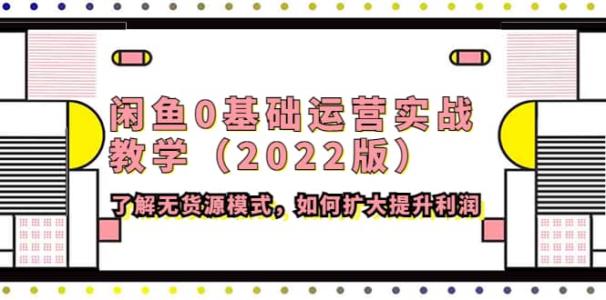 闲鱼0基础运营实战教学（2022版）了解无货源模式，如何扩大提升利润网创吧-网创项目资源站-副业项目-创业项目-搞钱项目网创吧