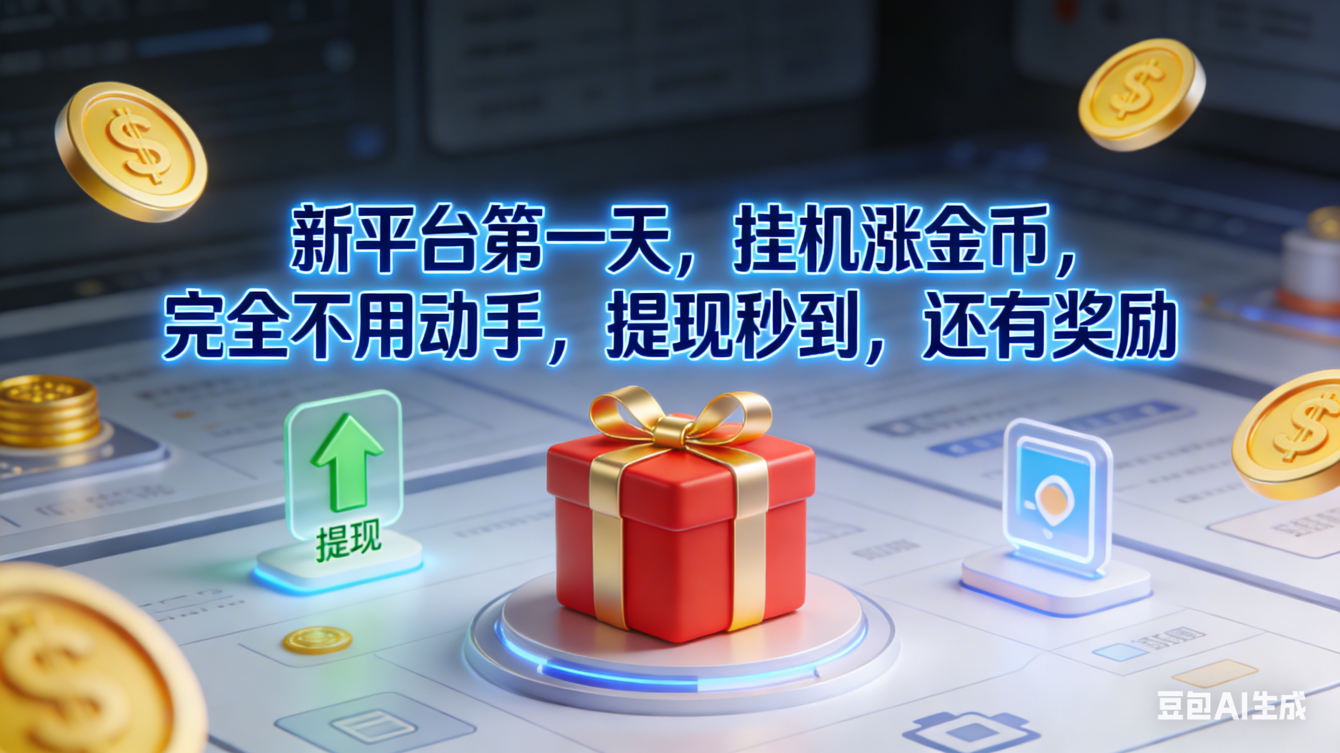新平台第一天，挂机涨金币，完全不用动手，提现秒到，还有奖励阿辉网创资源-网创项目资源站-副业项目-创业项目-搞钱项目阿辉网创资源