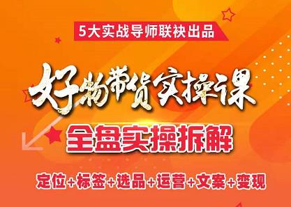 抖音好物带货实操课,全盘拆解抖音好物带货号全套流程打法网创吧-网创项目资源站-副业项目-创业项目-搞钱项目网创吧