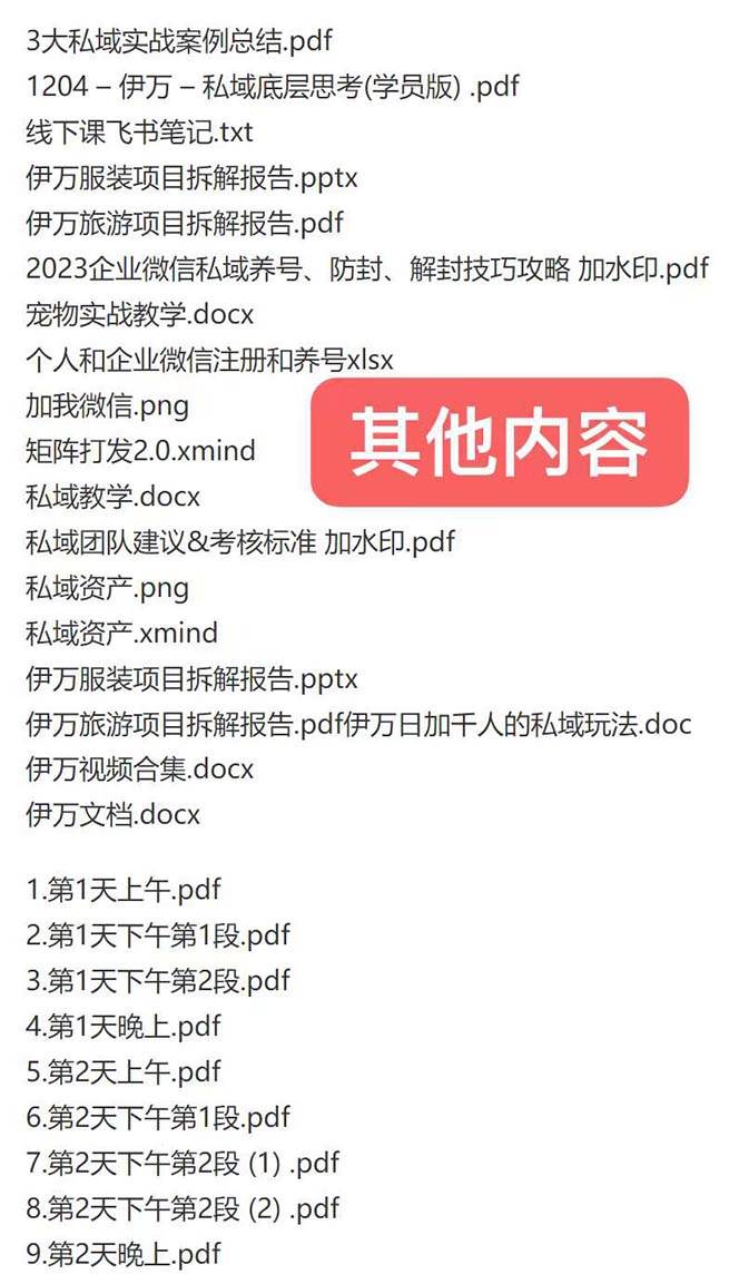 私域收费课程笔记：线下课录音+飞书笔记和文档PPt，私域必看！网创吧-网创项目资源站-副业项目-创业项目-搞钱项目网创吧