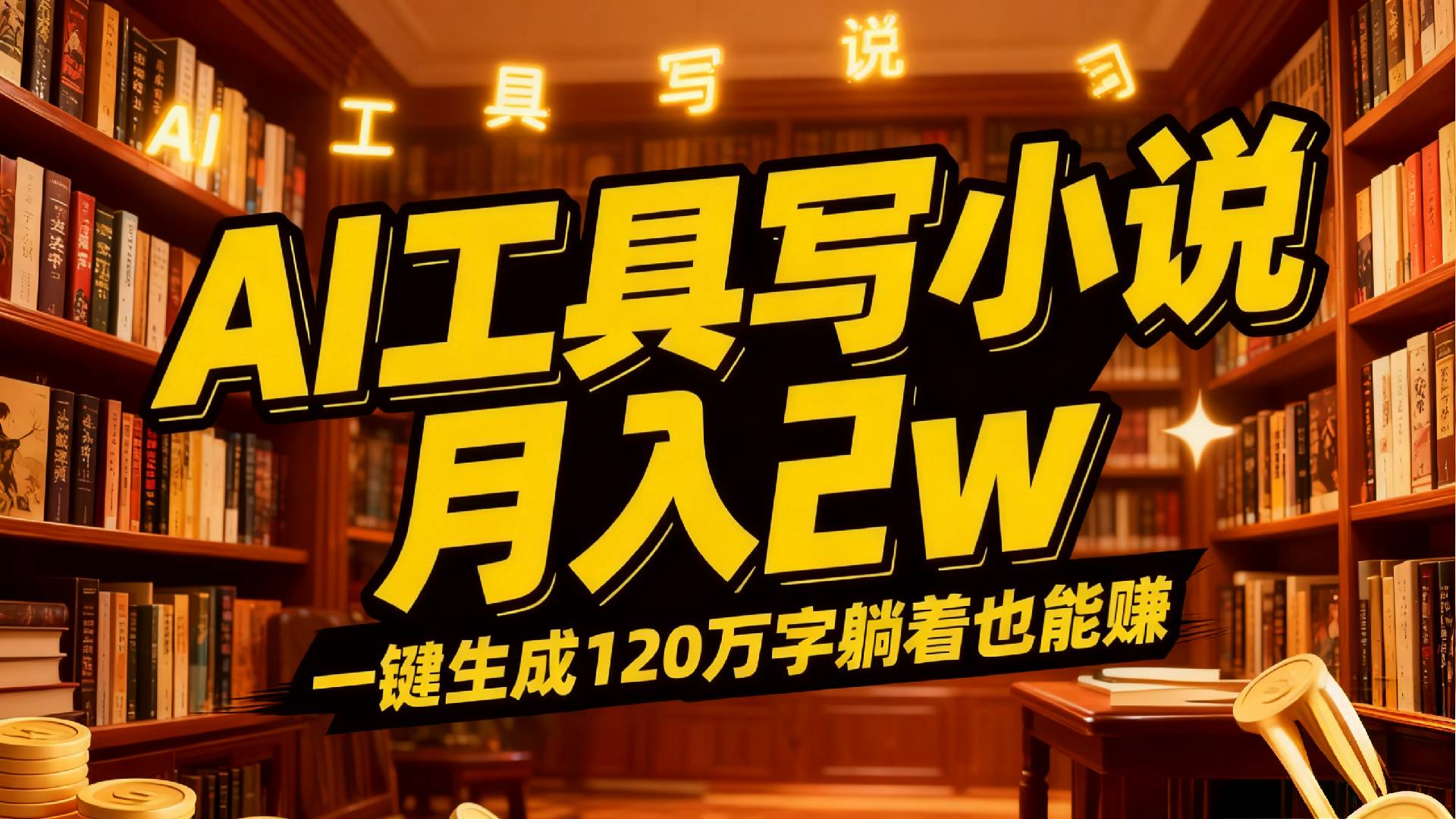2026年AI工具写小说,一键生成120万字，躺着也能赚，月入2w+阿辉网创资源-网创项目资源站-副业项目-创业项目-搞钱项目阿辉网创资源