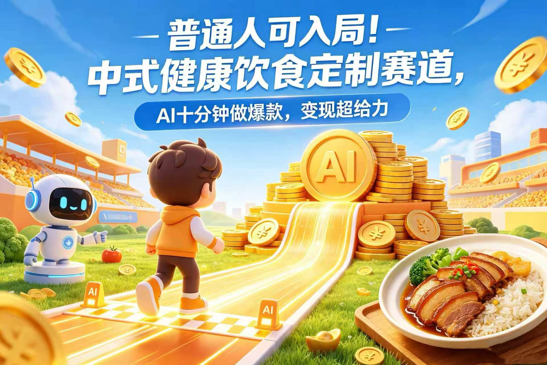 普通人可入局!中式健康饮食定制赛道,AI 十分钟做爆款,变现超给力阿辉网创资源-网创项目资源站-副业项目-创业项目-搞钱项目阿辉网创资源